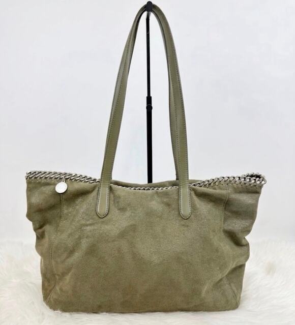 Stella McCartney Handbags - Stella McCartney Falabela Shaggy Deer Tote Olive Green